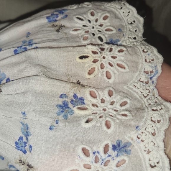 Loveshackfancy Becca Skirt in Brilliant Blue floral Sz P - Picture 13 of 14